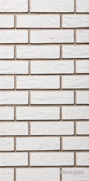 Coniston White Acrylic Brick Slip - 1sqm.