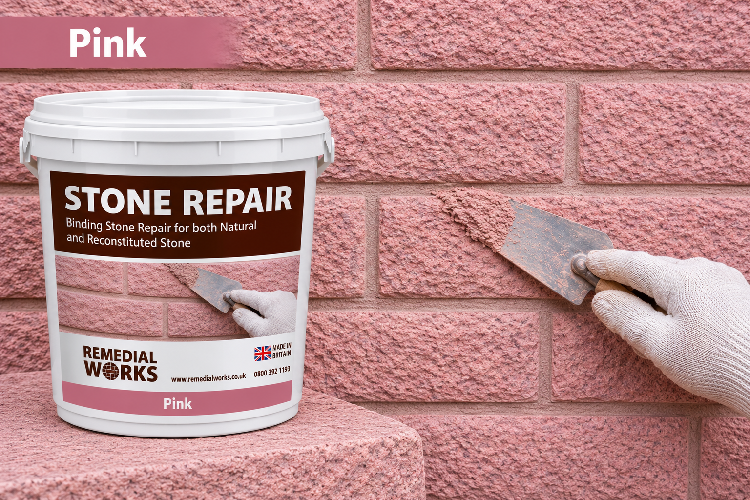 Stone Repair Mortar - Pink
