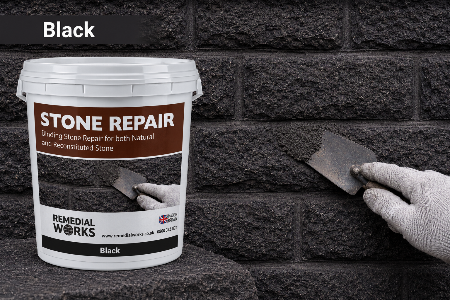 Stone Repair Mortar - Black