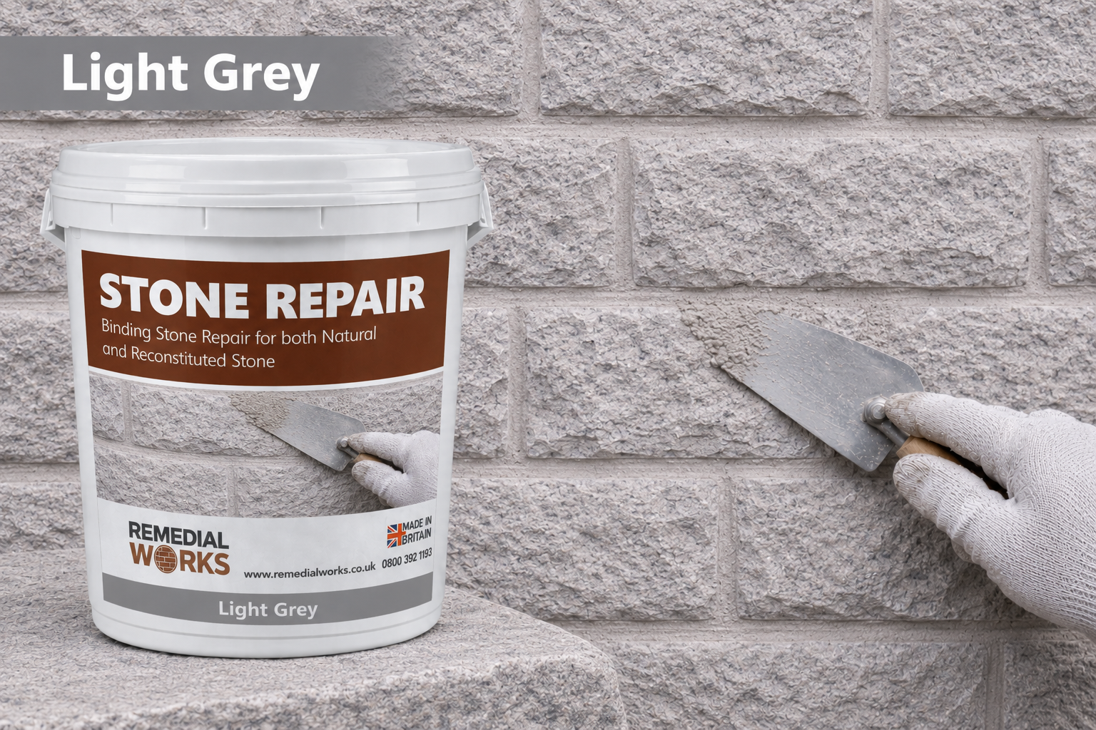 Stone Repair Mortar - Light Grey