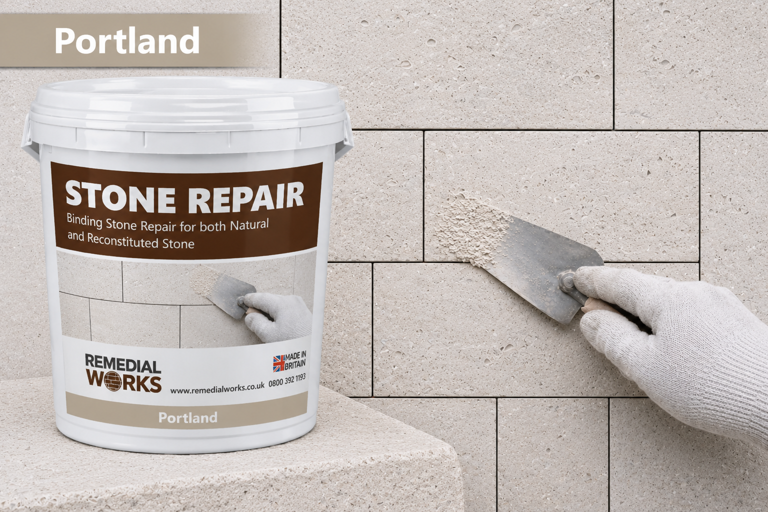 Stone Repair Mortar - Portland Colour