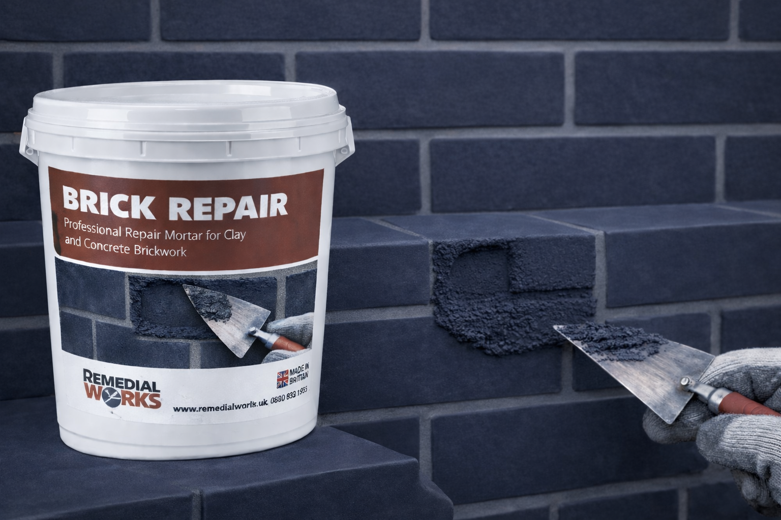 Brick Repair - Slate Blue
