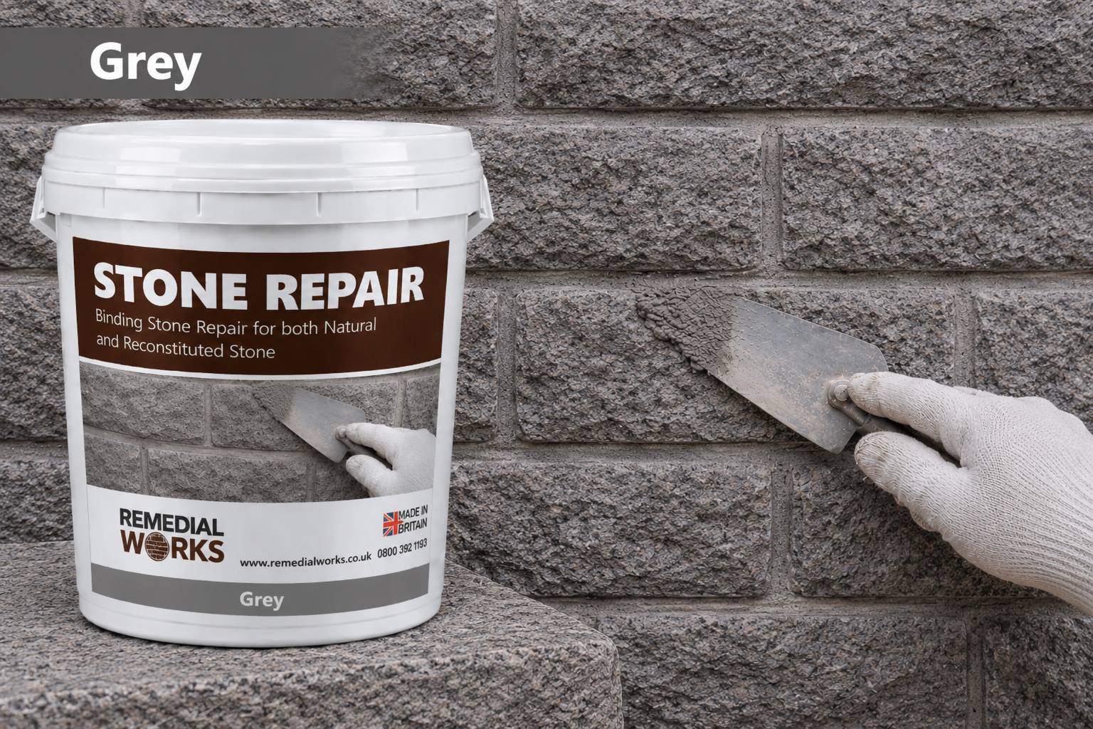 Stone Repair Mortar - Grey