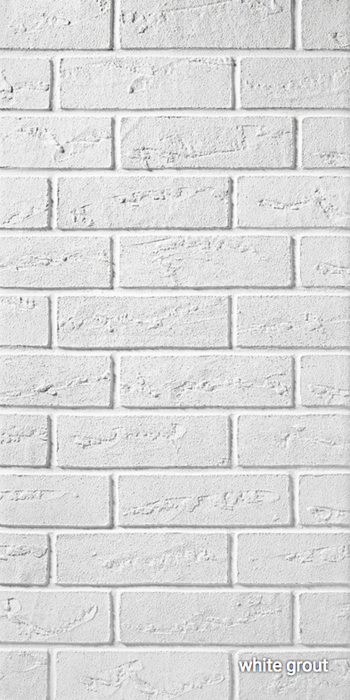 Coniston White Acrylic Brick Slip - 1sqm.